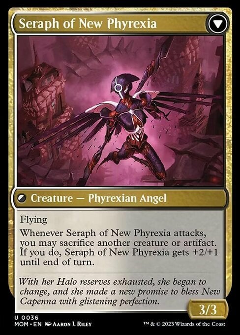 Seraph of New Capenna // Seraph of New Phyrexia Card Back