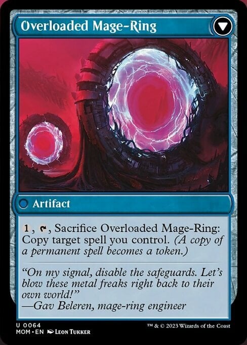 Invasion of Vryn // Overloaded Mage-Ring Card Back