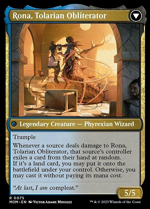 Rona, Herald of Invasion // Rona, Tolarian Obliterator Card Back