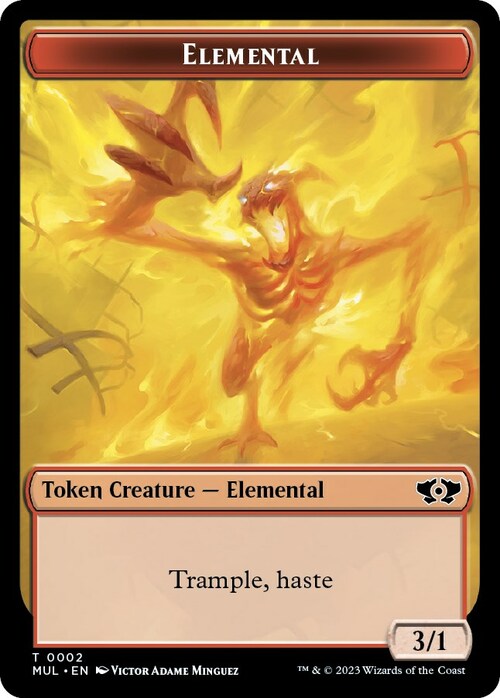 Teferi Akosa of Zhalfir Emblem // Elemental Card Back