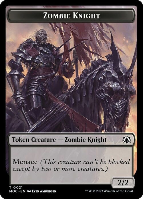 Human // Zombie Knight Card Back