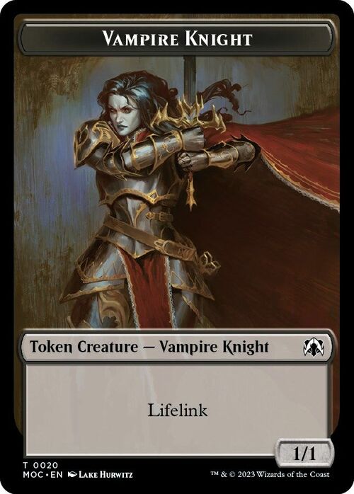 Soldier // Vampire Knight Card Back