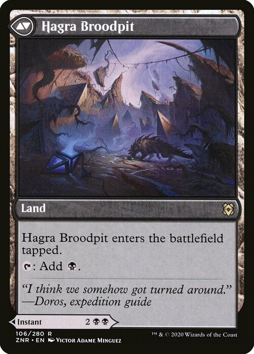 Hagra Mauling // Hagra Broodpit Card Back