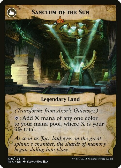 Azor's Gateway // Sanctum of the Sun Card Back