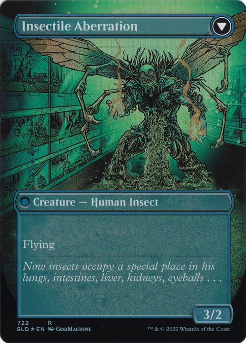 Delver of Secrets // Insectile Aberration Card Back