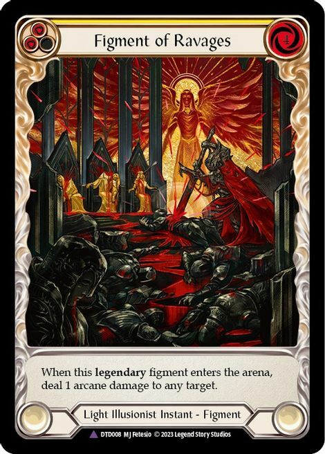 Figment of Ravages // Sekem, Archangel of Ravages Card Back