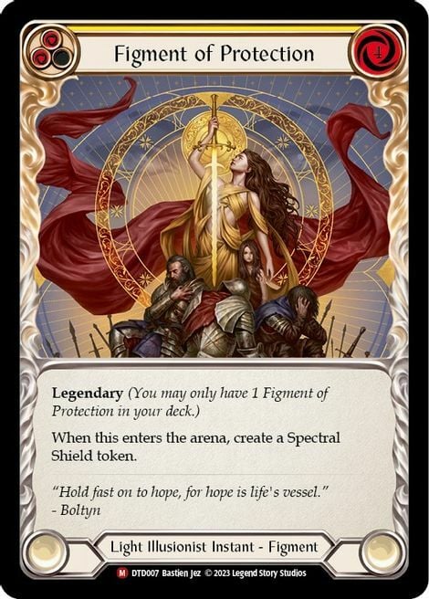 Figment of Protection // Aegis, Archangel of Protection Card Back