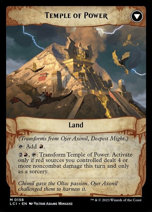 Ojer Axonil, Deepest Might // Temple of Power Card Back