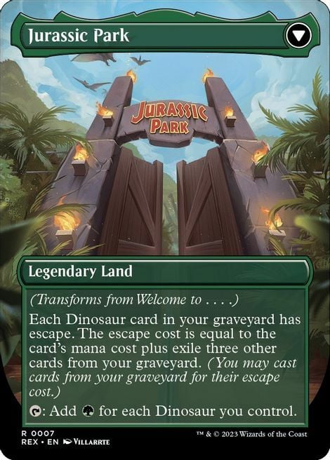 Welcome to . . . // Jurassic Park Card Back