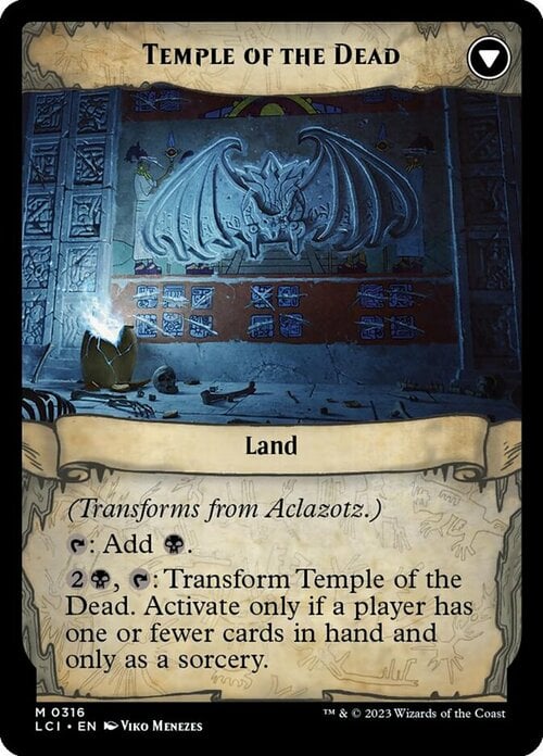 Aclazotz, Deepest Betrayal // Temple of the Dead Card Back