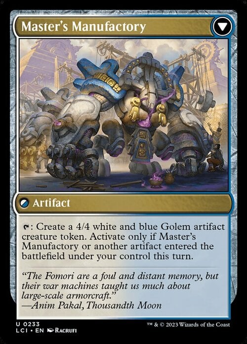 Master's Guide-Mural // Master's Manufactory Card Back