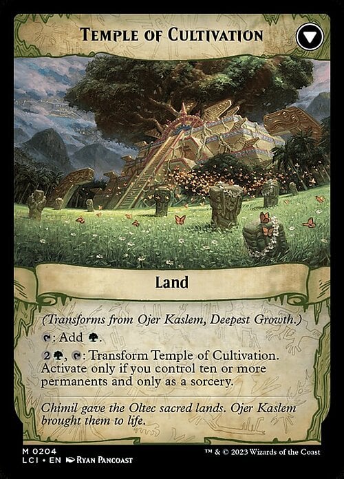 Ojer Kaslem, Deepest Growth // Temple of Cultivation Card Back