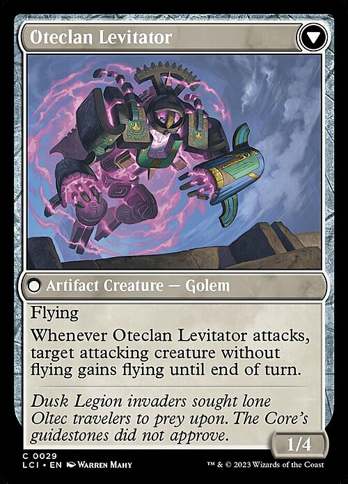 Oteclan Landmark // Oteclan Levitator Card Back