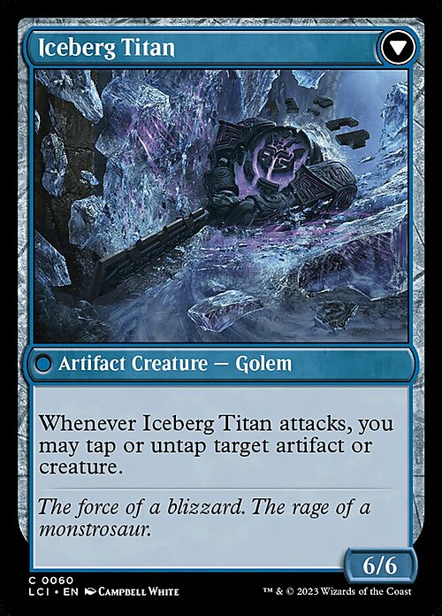 Iceberg invertido // Titán del iceberg Parte Posterior
