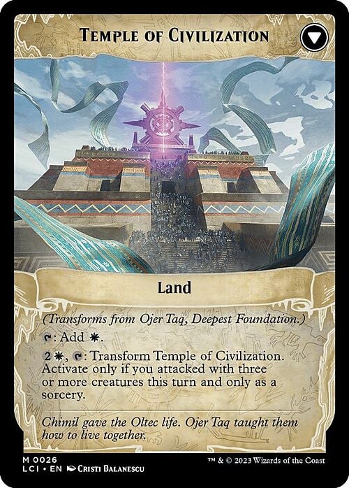 Ojer Taq, Deepest Foundation // Temple of Civilization Card Back