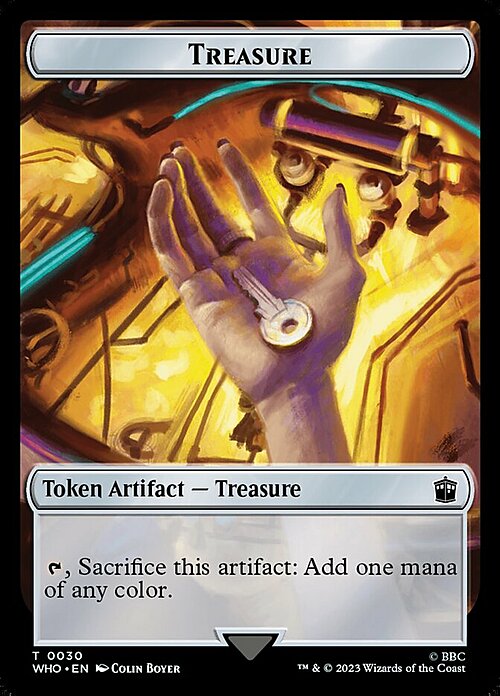 Alien Warrior // Treasure Card Back