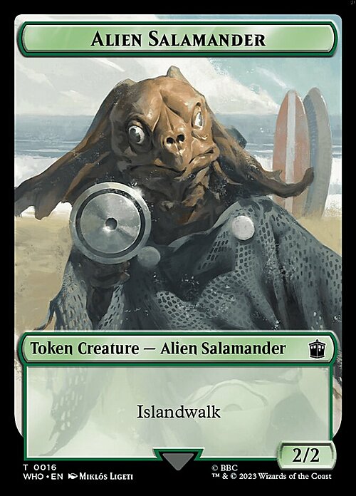 Human // Alien Salamander Card Back
