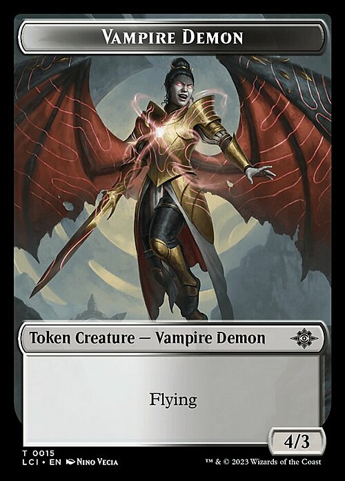 Fungus Dinosaur // Vampire Demon Card Back