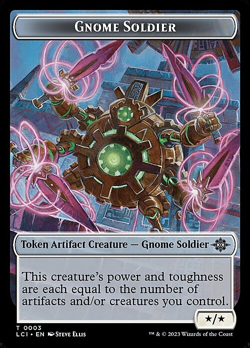 Fungus Dinosaur // Gnome Soldier Card Back