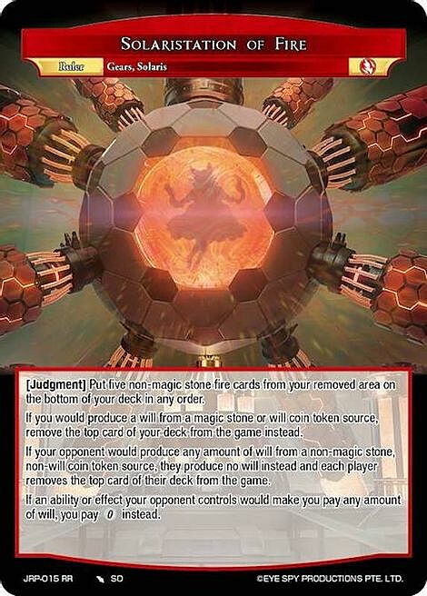 Solaristation of Fire // Avatar of Fire Solarisites Card Back