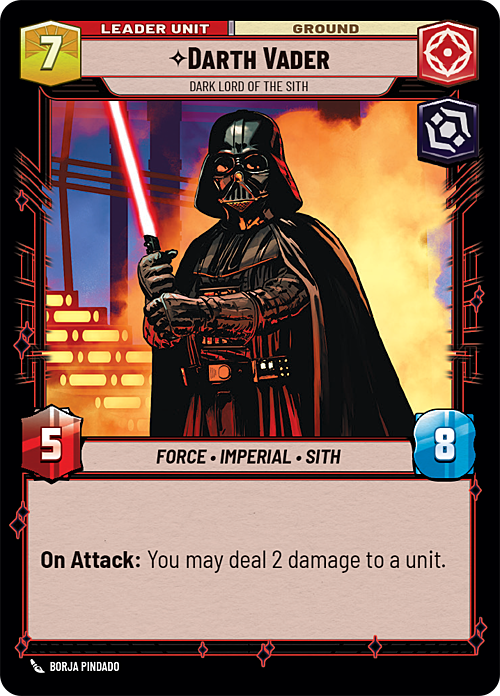 Darth Vader - Dark Lord of the Sith Card Back