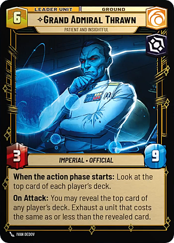 Grand Admiral Thrawn - Patient and Insightful Card Back
