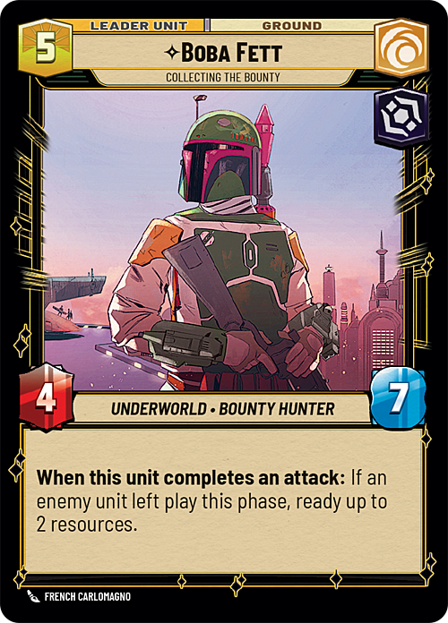 Boba Fett - Collecting the Bounty Card Back