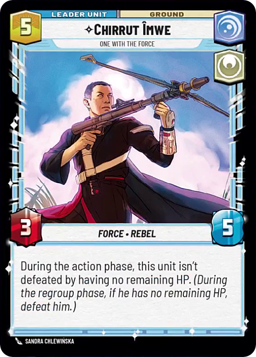 Chirrut Îmwe - One With The Force Card Back