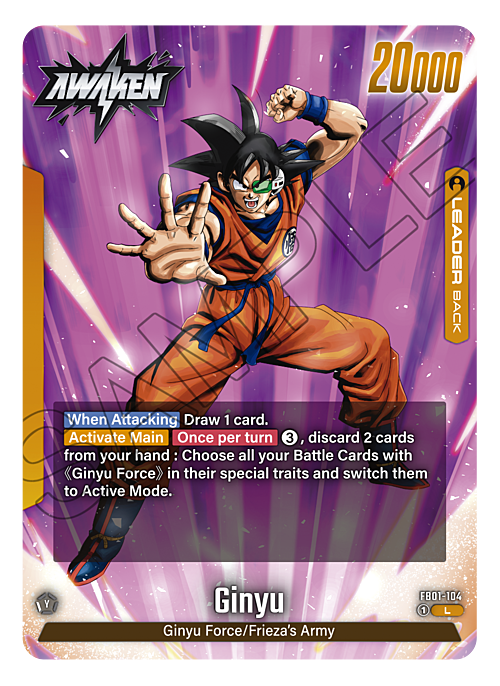 Ginyu Card Back