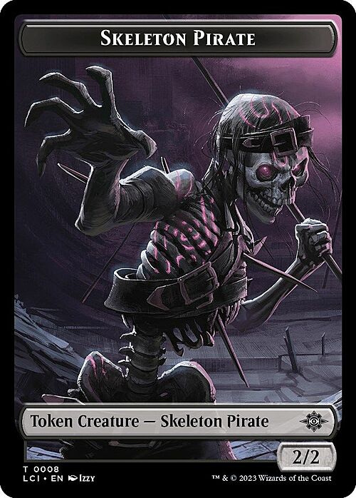 Skeleton Pirate // Treasure Card Back