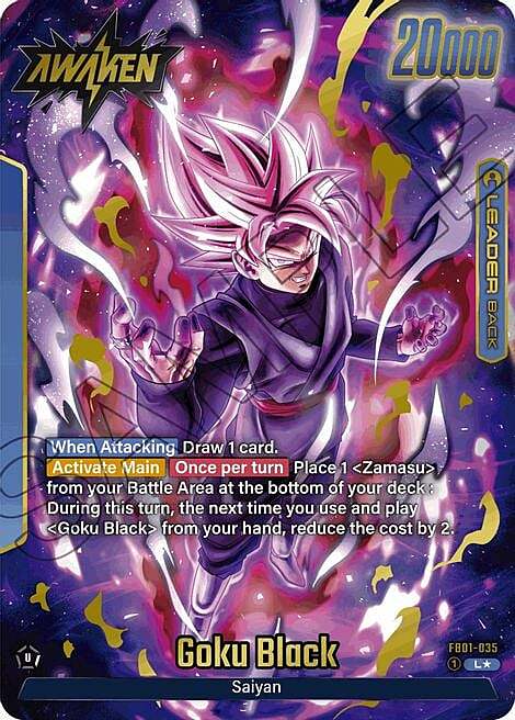 Goku Black Card Back