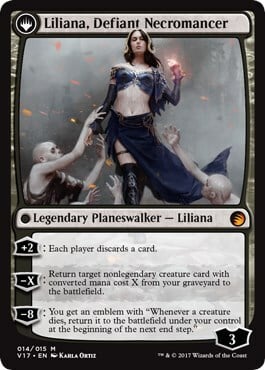 Liliana, Guaritrice Eretica // Liliana, Necromante Audace Card Back