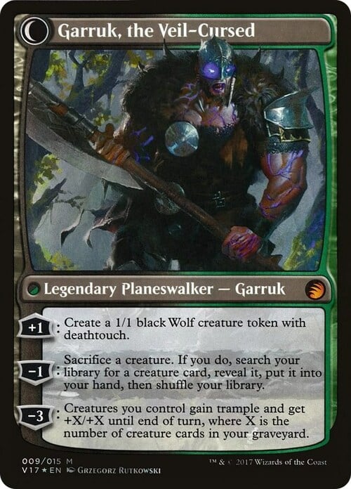 Garruk Relentless // Garruk, the Veil-Cursed Card Back