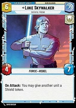 Luke Skywalker, Amico Fidato Card Back