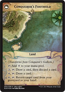 Conqueror's Galleon // Conqueror's Foothold Card Back