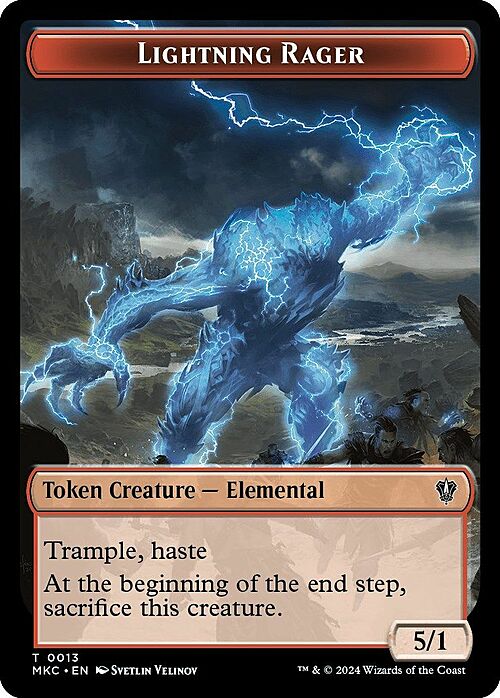 Gold // Lightning Rager Card Back