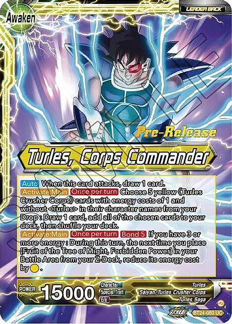 Turles // Turles, Corps Commander Card Back