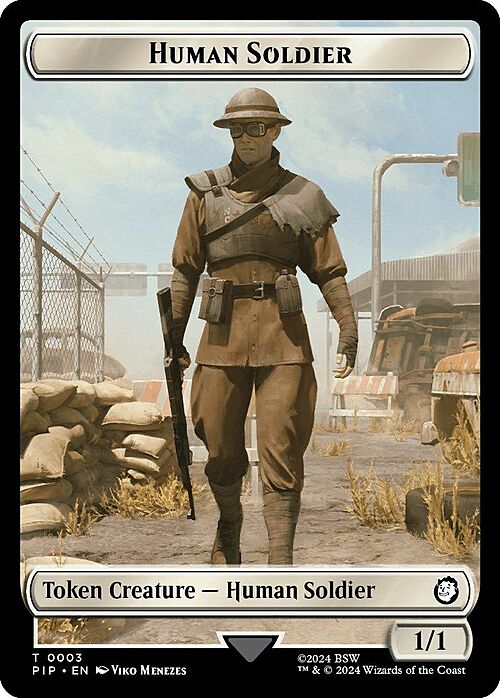 Treasure // Human Soldier Card Back