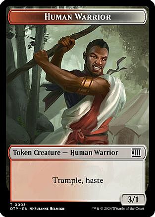 Treasure // Human Warrior Card Back