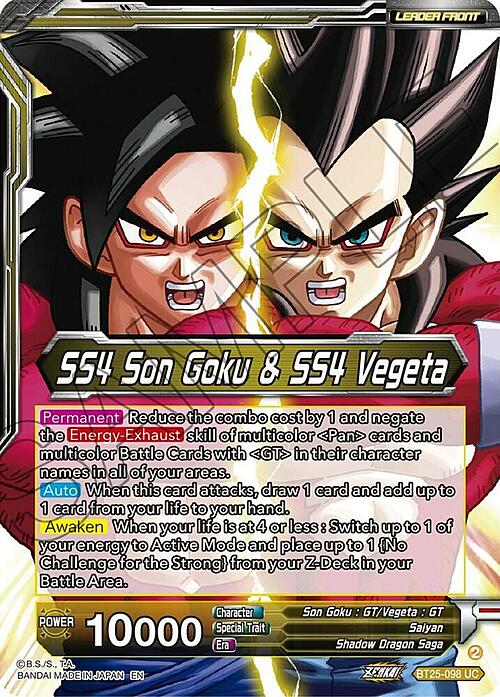 SS4 Gogeta, Strongest Fusion Explosion Card Back