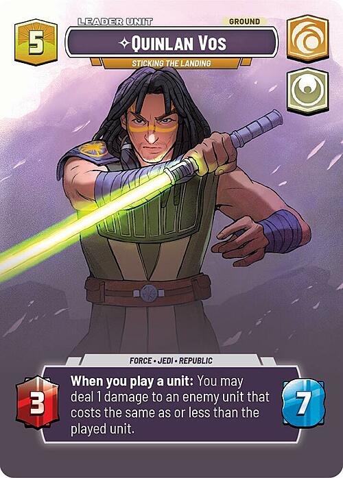 Quinlan Vos - Sticking the Landing Card Back