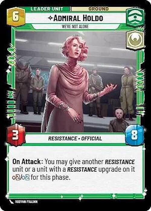 Admiral Holdo - We're Not Alone Card Back