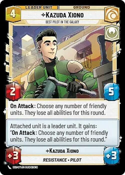 Kazuda Xiono - Best Pilot in the Galaxy Card Back