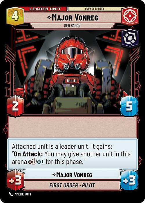 Major Vonreg - Red Baron Card Back