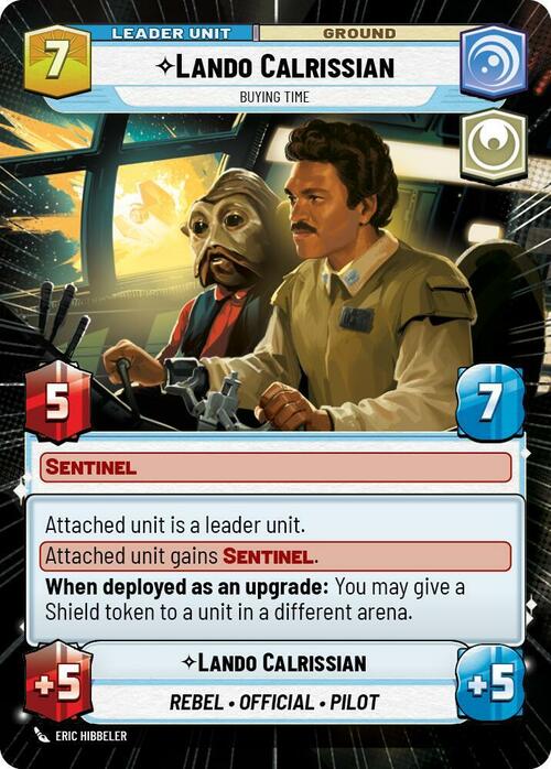 Lando Calrissian - Buying Time Card Back