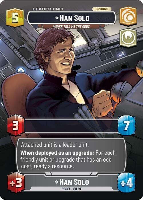 Han Solo - Never Tell Me the Odds Card Back