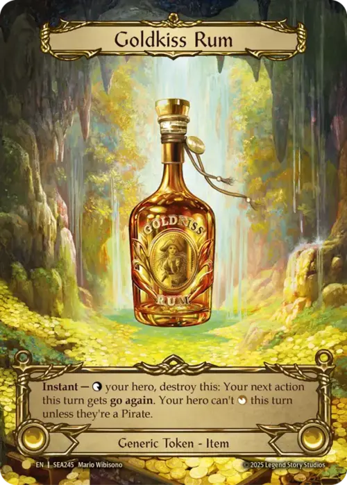 Goldkiss Rum Card Back