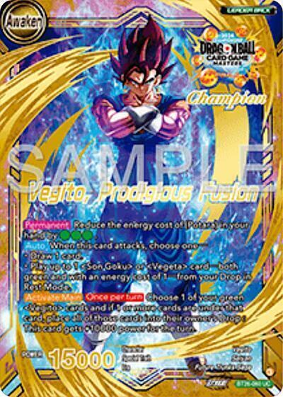 Son Goku & Vegeta // Vegito, Distant Fusion Card Back