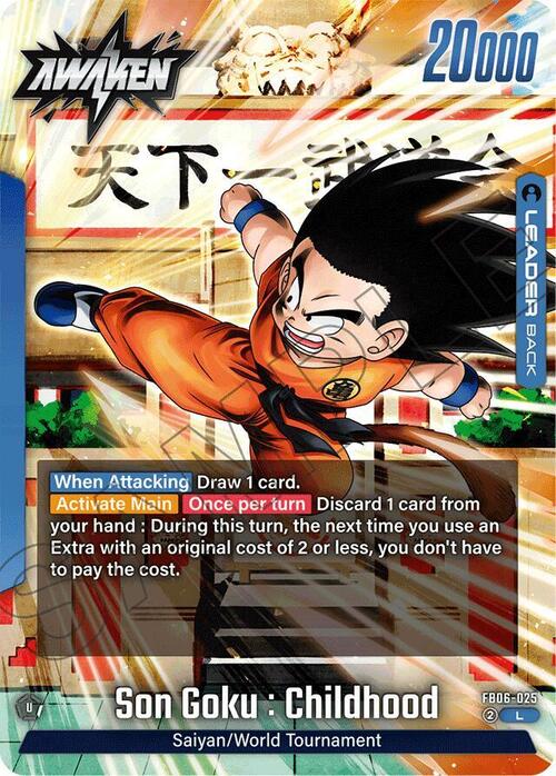 Son Goku : Childhood Card Back
