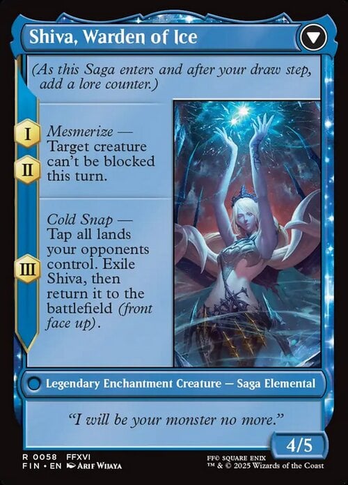 Jill, Shiva's Dominant // Shiva, Warden of Ice Card Back